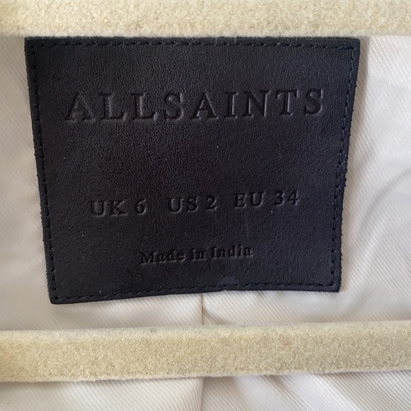 AllSaints Riley Biker leather jacket NWOT